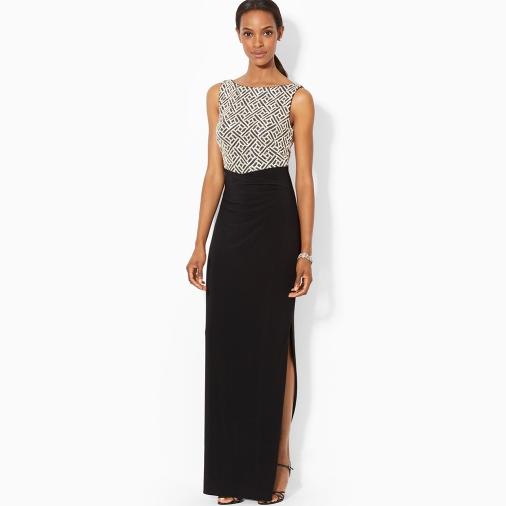 LAUREN RALPH LAUREN Women's Sequin Dress Size 4 - Picture 2 of 11